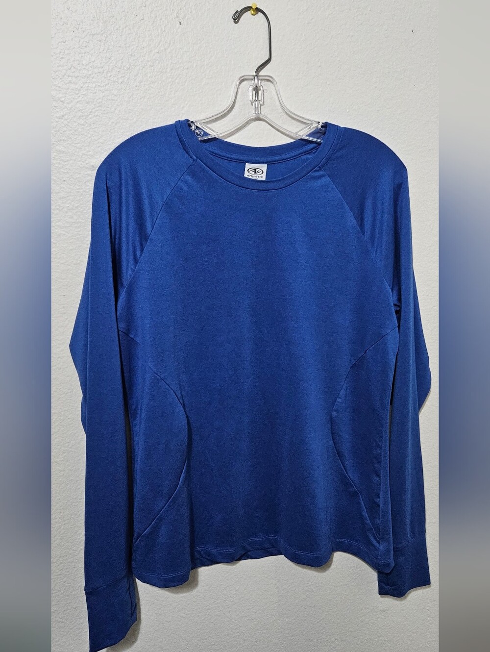 Athletic Works Royal Blue Long Sleeve Crewneck Shirt